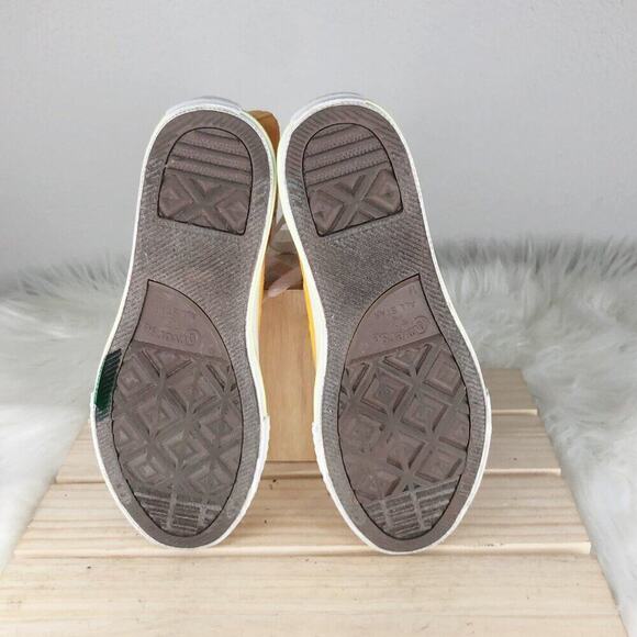 Converse All Star Chuck Taylor Space Hi Orange White Canvas Sneaker Girls Sz 1.5 - Picture 4 of 6